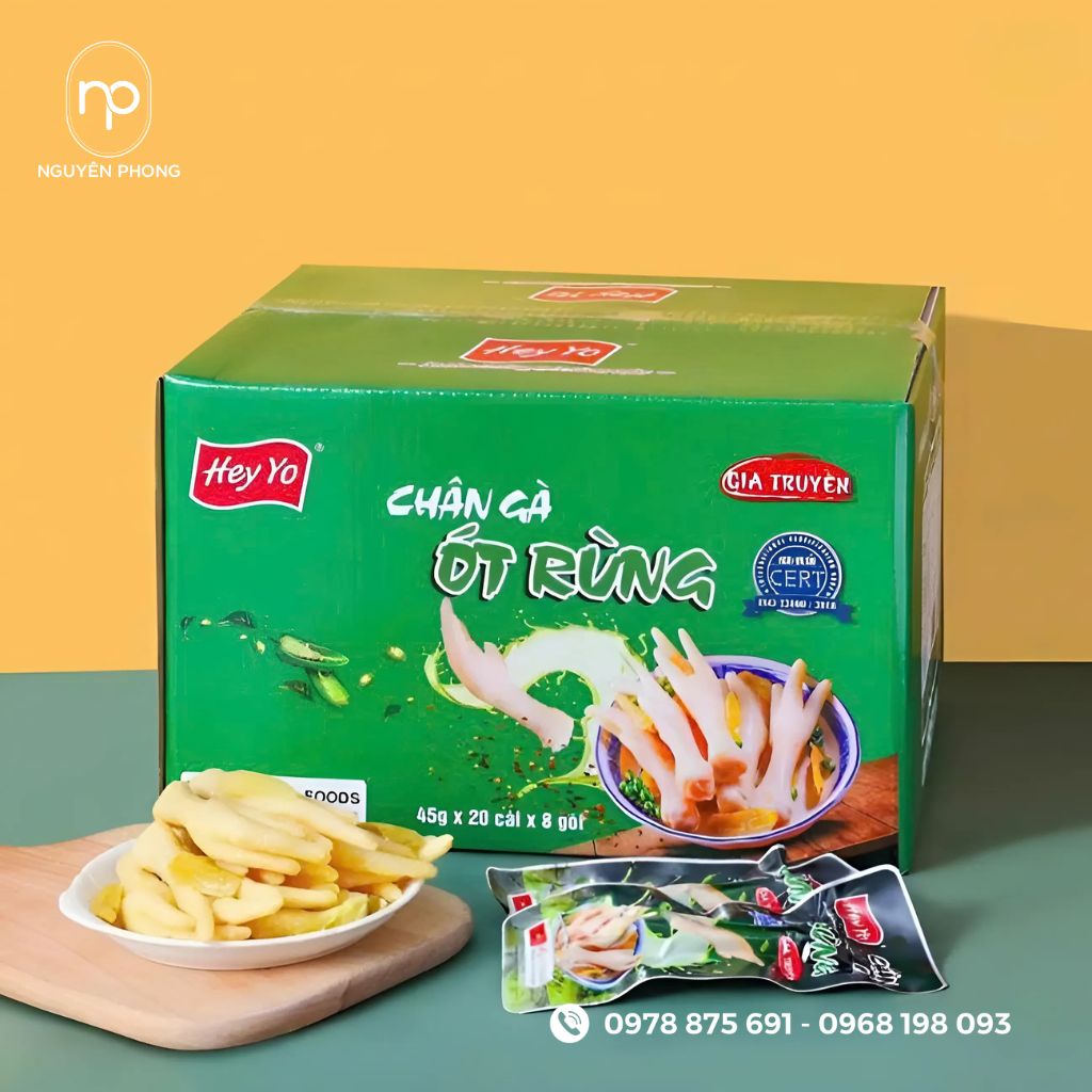 Hộp đựng chân gà ớt rừng